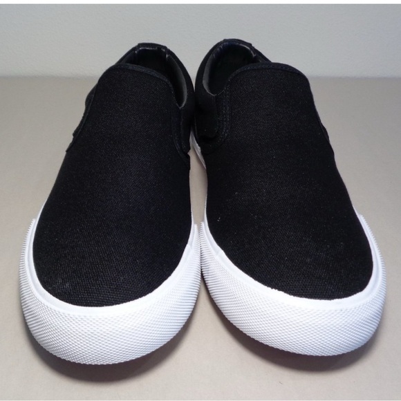 Hurley Size 12 M ARLO SLIP Black Canvas Sneakers NWOT - Picture 1 of 7